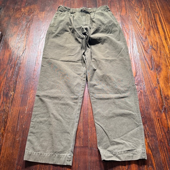 Abercrombie & Fitch Other - VTG Abercrombie Fitch Pants Mens 34x34 Green Pleated Military Skater Baggy